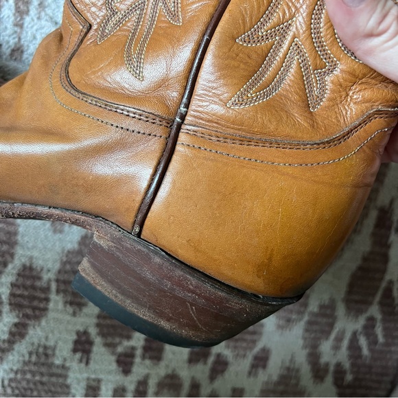Justin Boots Tan Butterscotch 13” 1636 Cowboy Boots size 9 - Picture 10 of 12